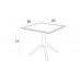 Stol Siesta Sky 80 cm Dark Grey