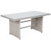 Садові меблі з техноратангу Bergamo White / Grey
