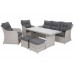 Садові меблі з техноратангу Bergamo White / Grey