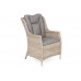 Садові меблі з техноротангу Bristol Round Elegant 180 см, Beige / Beige Melange 8+1