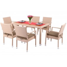 Меблі з техноротангу Doris Beige 6+1