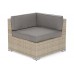 Кутовий диван Kansas Beige / Beige Melange з техноратангу