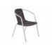 Металеві садові меблі Summer Basic Square Silver / Black 2+1