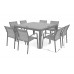 Алюмінієві садові меблі Catania Square Grey / Window Grey 8+1 II. видів