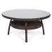 Садові меблі з техноротангу Bristol Round Elegant 150 см Brown Mat / Brown Melange 6+1