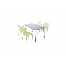 Металеві садові меблі Maja Mix Grey / Green 4+1