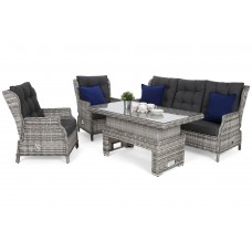 Садові меблі з техноратангу Trivento Light Grey / Grey Melange