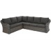 Кутовий набір садових меблів Foggia Silk Grey / Grey Melange