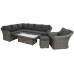 Кутовий набір садових меблів Foggia Silk Grey / Grey Melange