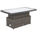 Кутовий набір садових меблів Foggia Silk Grey / Grey Melange