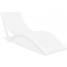 Садовий шезлонг Siesta Slim White