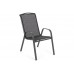 Металеві садові меблі Sevilla 145 см Atlanta Grey / Black Melange 6+1