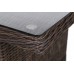 Правий кутовий комплект садових меблів California Brown Mat / Brown Melange