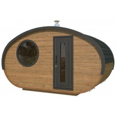 Фінська сауна Lux Hobbit для вулиці 195 x 400 см