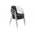 Металеві садові меблі Toscana Summer Basic Silver / Black 6+1