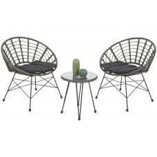 Садові меблі з техноратангу Loreto Grey / Grey