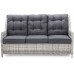 Садові меблі з техноратангу Alicante Light Grey / Grey Melange