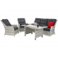 Садові меблі з техноратангу Alicante Light Grey / Grey Melange