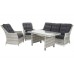 Садові меблі з техноратангу Alicante Light Grey / Grey Melange