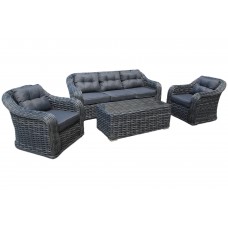 Садові меблі з техноратангу Foggia Grey / Grey Melange