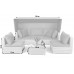 Садові меблі з техноратангу Vigo White / Grey
