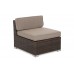 Кутовий диван Kansas Maxi Brown Mat / Brown Melange з техноратангу