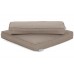 Кутовий диван Kansas Maxi Brown Mat / Brown Melange з техноратангу