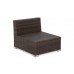 Кутовий диван Kansas Maxi Brown Mat / Brown Melange з техноратангу