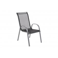 Садовий стілець з алюмінію Sevilla Alu Silver / Black