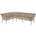 Садовий кутовий диван Almeria Beige / Beige Melange з техноратангу