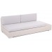 Садовий кутовий диван з технораттанга, ліворуч, Panama Beige / Light Grey