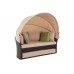 Садовий диван Sydney Maxi Brown/Taupe з балдахіном
