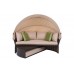 Садовий диван Sydney Maxi Brown/Taupe з балдахіном