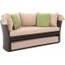 Садовий диван Sydney Maxi Brown/Taupe з балдахіном
