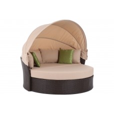 Садовий диван Sydney Maxi Brown/Taupe з балдахіном