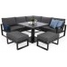 Кутові алюмінієві садові меблі Sorrento Grey / Grey Melange