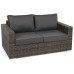 Садові меблі з техноротангу Perugia Olive / Grey
