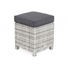 Садовий пуф з техноратангу California Light Grey / Grey Melange