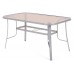 Алюмінієві садові меблі Ibiza 150 см Basic Silver / Taupe 6+1