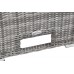 Садовий кутовий диван Trivento Plus Light Grey / Grey з техноратангу