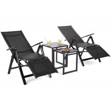 Садовий набір Cuba Black Ibiza Relax Black / Black