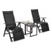 Садовий набір Cuba Black Ibiza Relax Black / Black