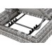 Садовий кутовий диван Мілано 2 в 1 техноротанг Light Grey / Grey Melange