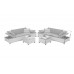 Садовий кутовий диван Мілано 2 в 1 техноротанг Light Grey / Grey Melange