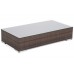 Технораттан садовий кутовий диван, ліворуч, Panama Brown Mat / Brown Melange