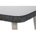Садовий кутовий диван Almeria Grey / Light Grey з техноратангу