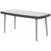 Садовий кутовий диван Almeria Grey / Light Grey з техноратангу