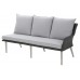 Садовий кутовий диван Almeria Grey / Light Grey з техноратангу