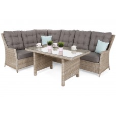 Лівий кутовий диван техноротанг Alicante Beige / Beige Melange