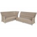 Лівий кутовий диван техноротанг Alicante Beige / Beige Melange